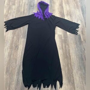 Black and Purple Hooded grim reaper costume